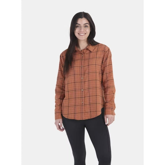 Marmot Women's Fairfax Novelty Lightweight Flannel Long Sleeve-Women's - Clothing - Tops-Marmot-Auburn-S-Appalachian Outfitters