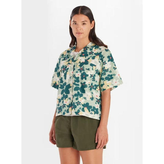 Marmot Women's Muir Camp Novelty Short Sleeve-Women's - Clothing - Tops-Marmot-Frosty Green Pollinate-S-Appalachian Outfitters