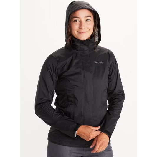 Marmot Women's PreCip Eco Jacket-Men's - Clothing - Jackets & Vests-Marmot-Black-L-Appalachian Outfitters