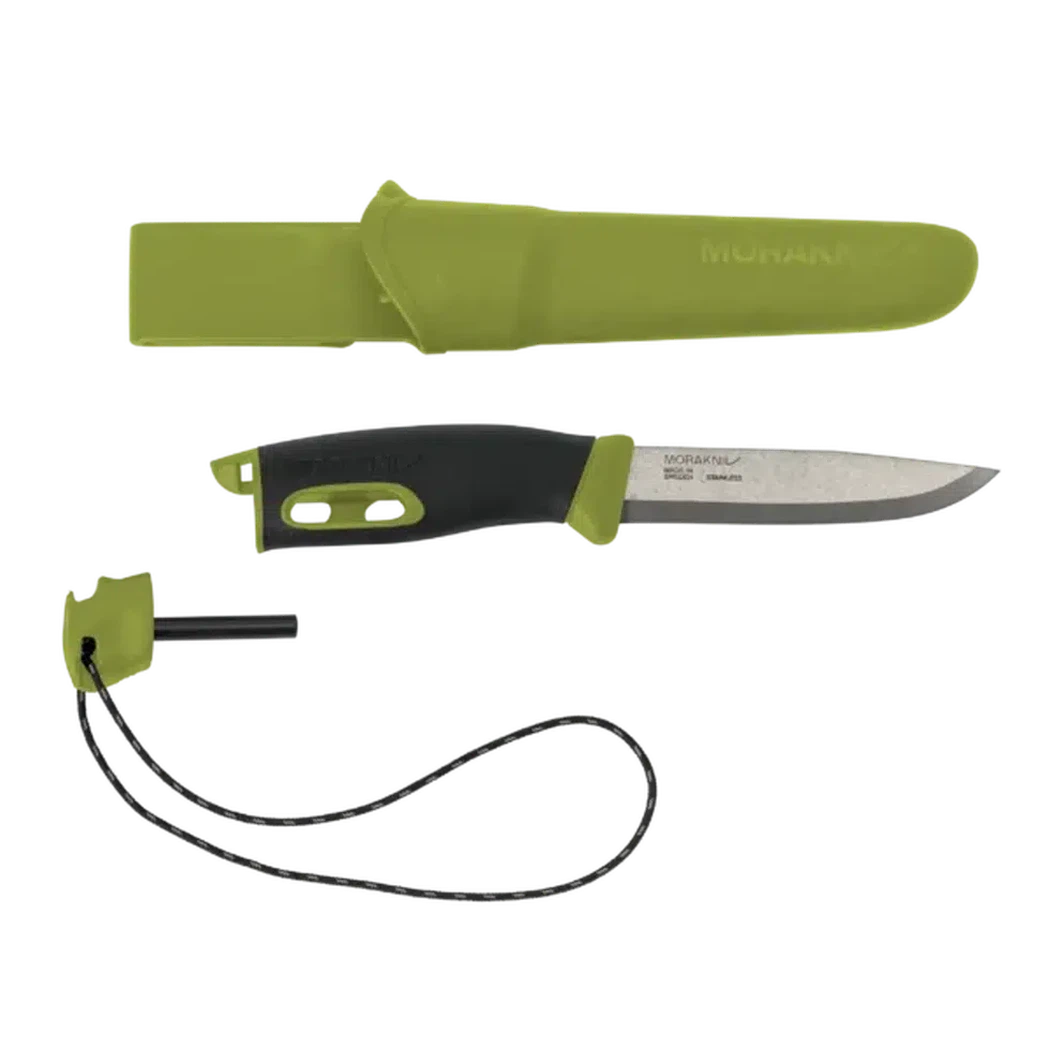 Morakniv Companion Spark-Camping - Accessories - Knives-Morakniv-Green-Appalachian Outfitters