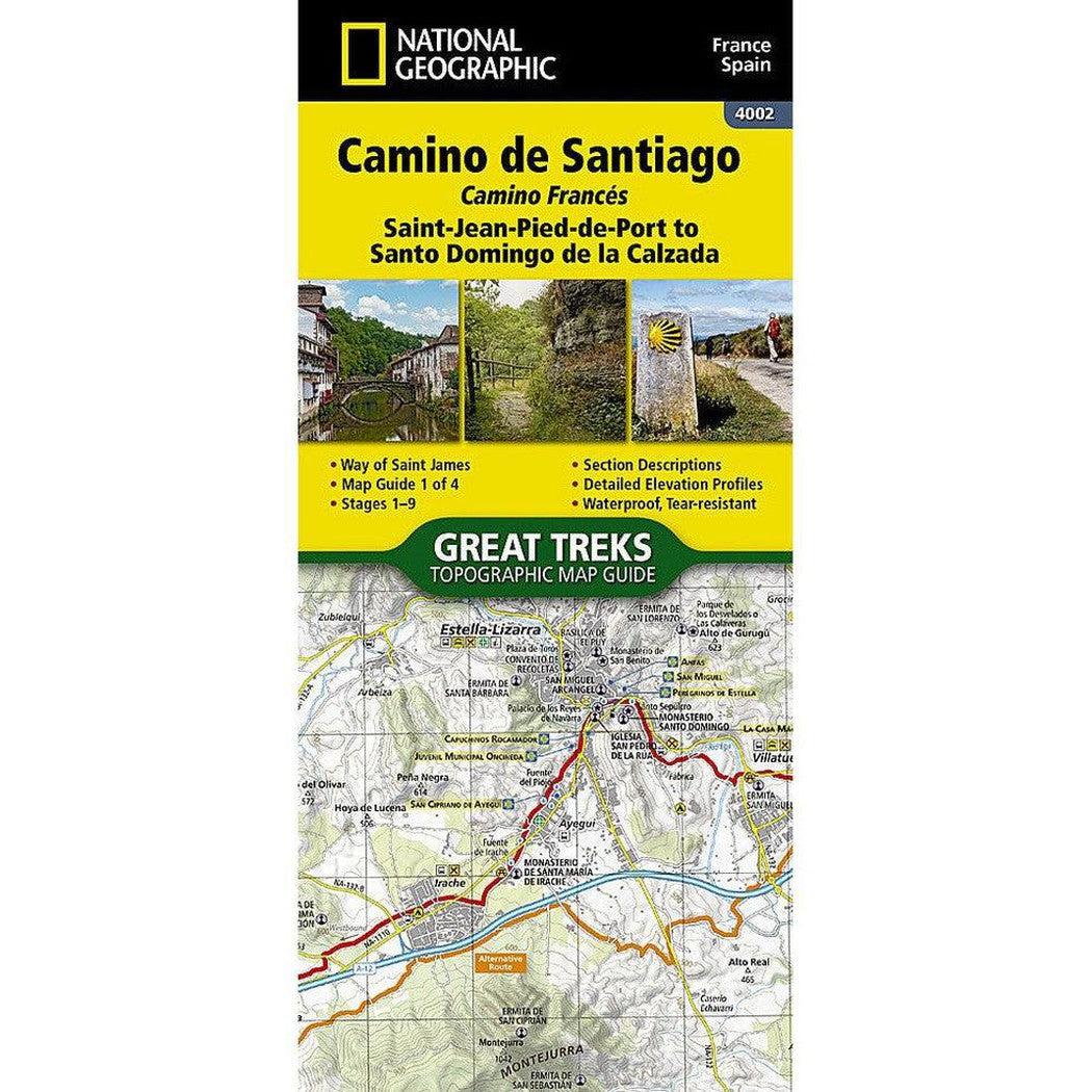 National Geographic Camino de Santiago 1 of 4 [Saint‐Jean‐Pied‐de‐Port to Santo Domingo de la Calzada]-Books - Maps-National Geographic-Appalachian Outfitters