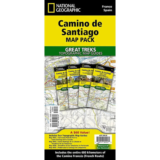 National Geographic Camino de Santiago [Map Pack Bundle]-Books - Maps-National Geographic-Appalachian Outfitters