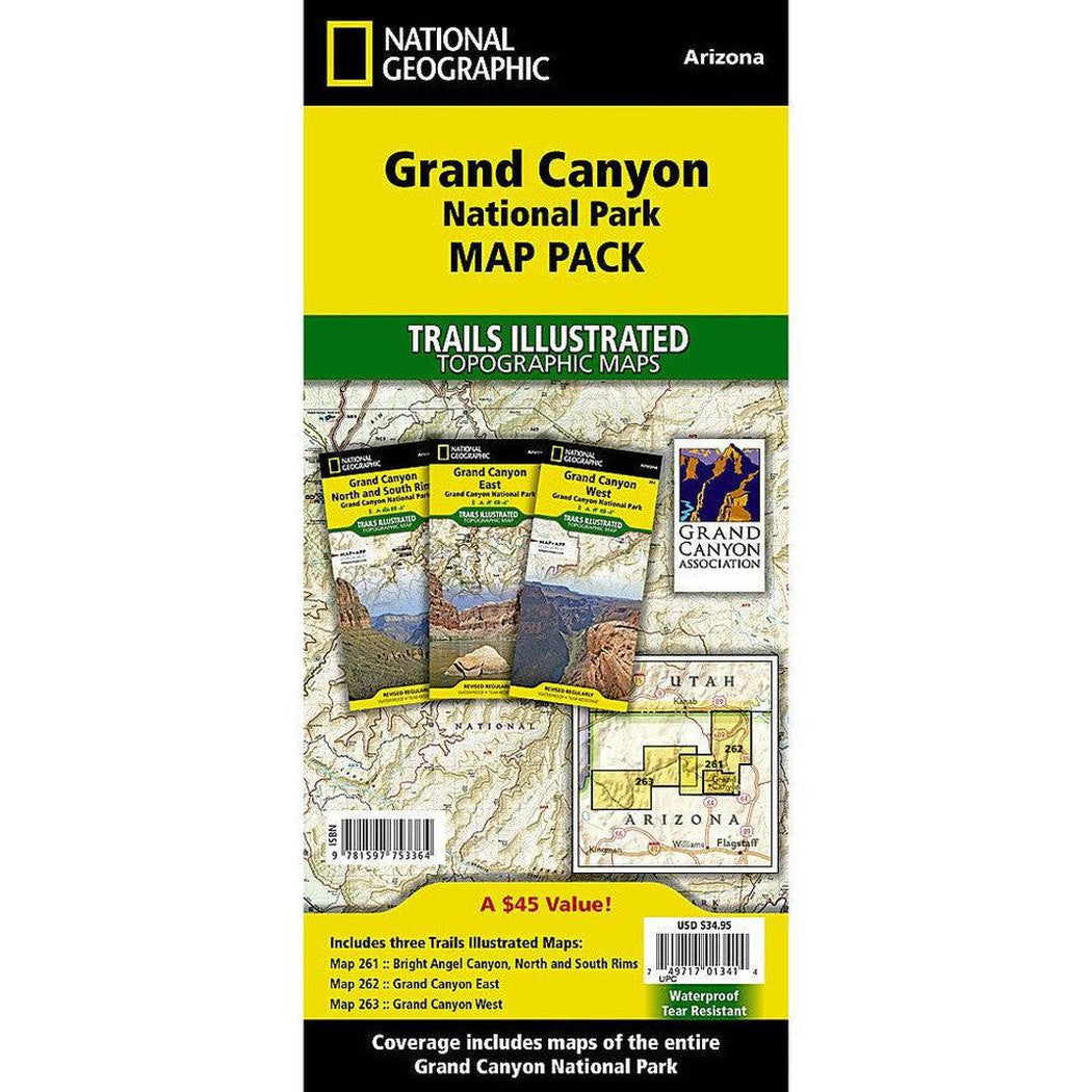 National Geographic Grand Canyon Map Pack-Books - Maps-National Geographic-Appalachian Outfitters