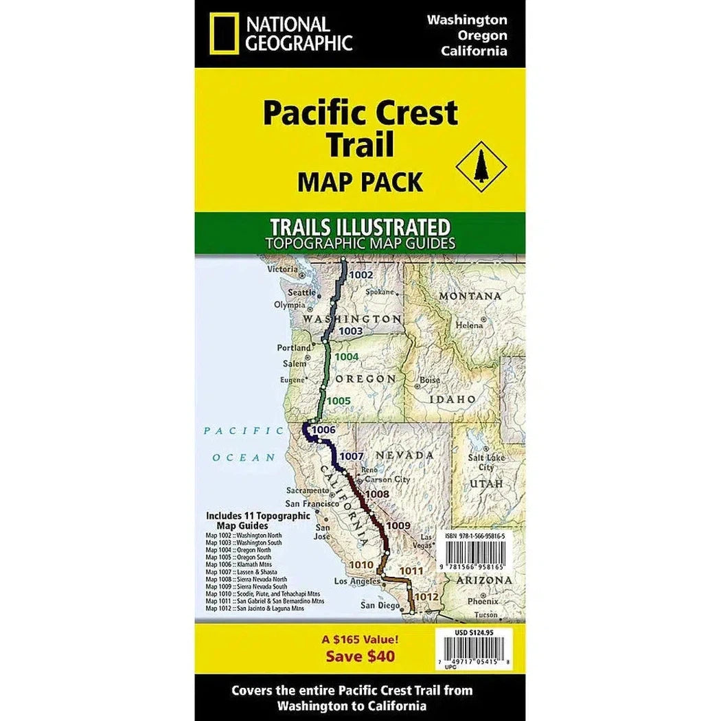 National Geographic Pacific Crest Trail [Map Pack Bundle]-Books - Maps-National Geographic-Appalachian Outfitters