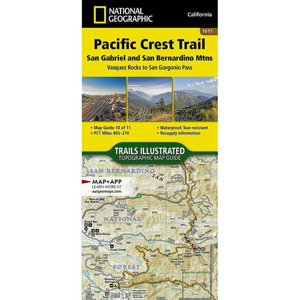 National Geographic Pacific Crest Trail: San Gabriel and San Bernardino Mountains Map [Vasquez Rocks to San Gorgonio Pass]-Books - Maps-National Geographic-Appalachian Outfitters