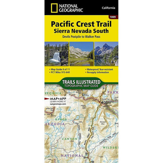 National Geographic Pacific Crest Trail: Sierra Nevada South Map [Devil's Postpile to Walker Pass]-Books - Maps-National Geographic-Appalachian Outfitters