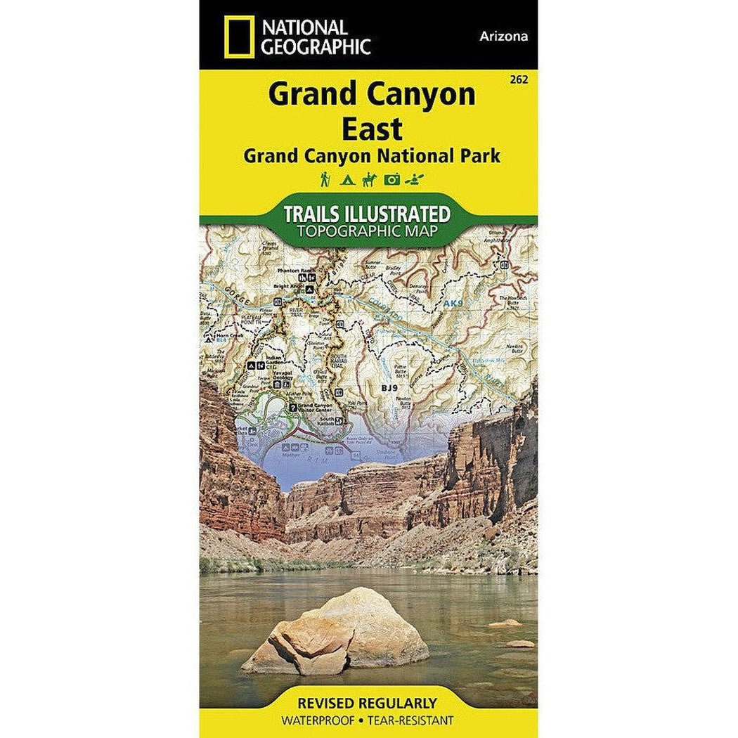 National Geographic Trails Illustrated: Grand Canyon East Map [Grand Canyon National Park]-Books - Maps-National Geographic-Appalachian Outfitters