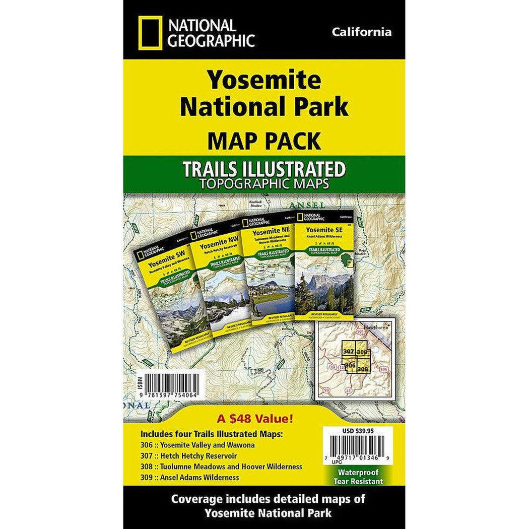 National Geographic Yosemite National Park [Map Pack Bundle]-Books - Maps-National Geographic-Appalachian Outfitters