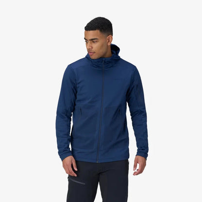 Norrona Men's Falketind Warm 2 Stretch Hood-Men's - Clothing - Jackets & Vests-Norrona-Indigo Night-M-Appalachian Outfitters