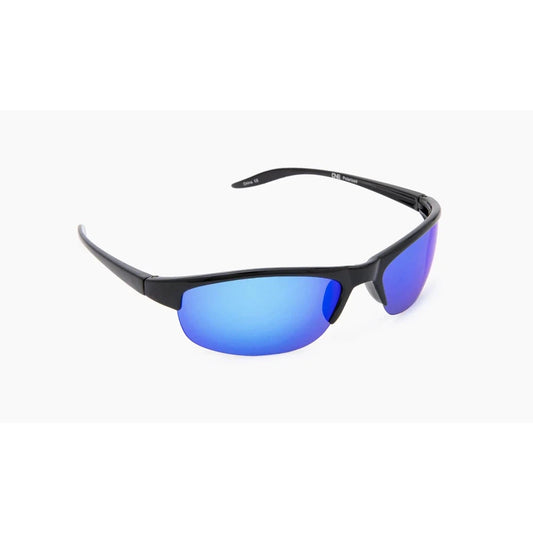 Optic Nerve Alpine-Accessories - Sunglasses-Optic Nerve-Shiny Black-Smoke w/ Blue Mirror-Appalachian Outfitters