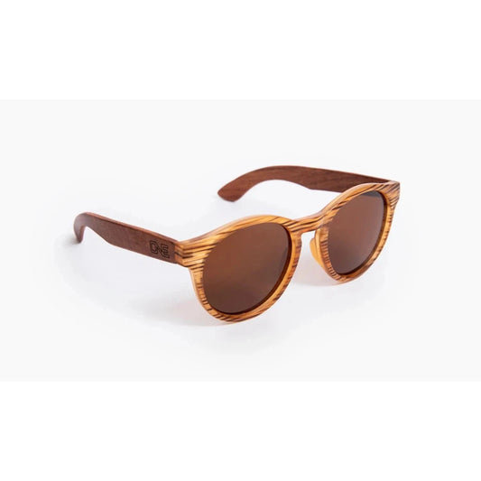 Optic Nerve Goldfoil-Accessories - Sunglasses-Optic Nerve-Striped Wood-Brown-Appalachian Outfitters