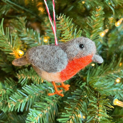 Ornaments 4 Orphans Bird Tufted Wool Christmas Ornament-Accessories - Novelty-Ornaments 4 Orphans-Appalachian Outfitters