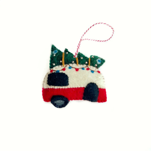 Ornaments 4 Orphans Camper Felt Wool Christmas Ornament-Accessories - Novelty-Ornaments 4 Orphans-Appalachian Outfitters