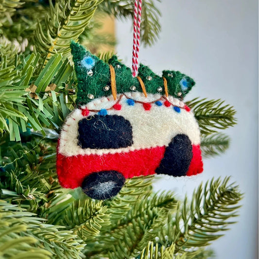 Ornaments 4 Orphans Camper Felt Wool Christmas Ornament-Accessories - Novelty-Ornaments 4 Orphans-Appalachian Outfitters