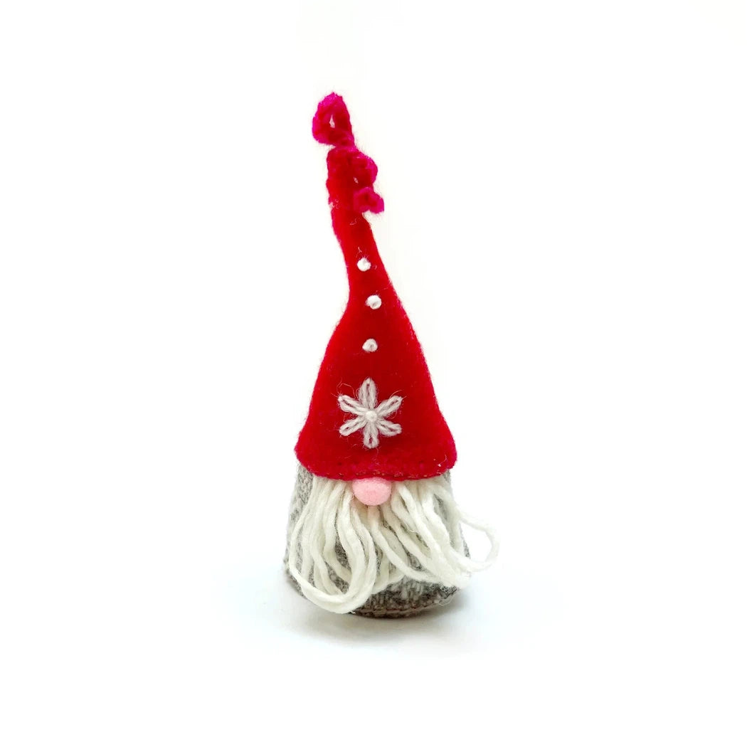 Ornaments 4 Orphans Gnome Man Embroidered Wool Christmas Ornament-Accessories - Novelty-Ornaments 4 Orphans-Appalachian Outfitters