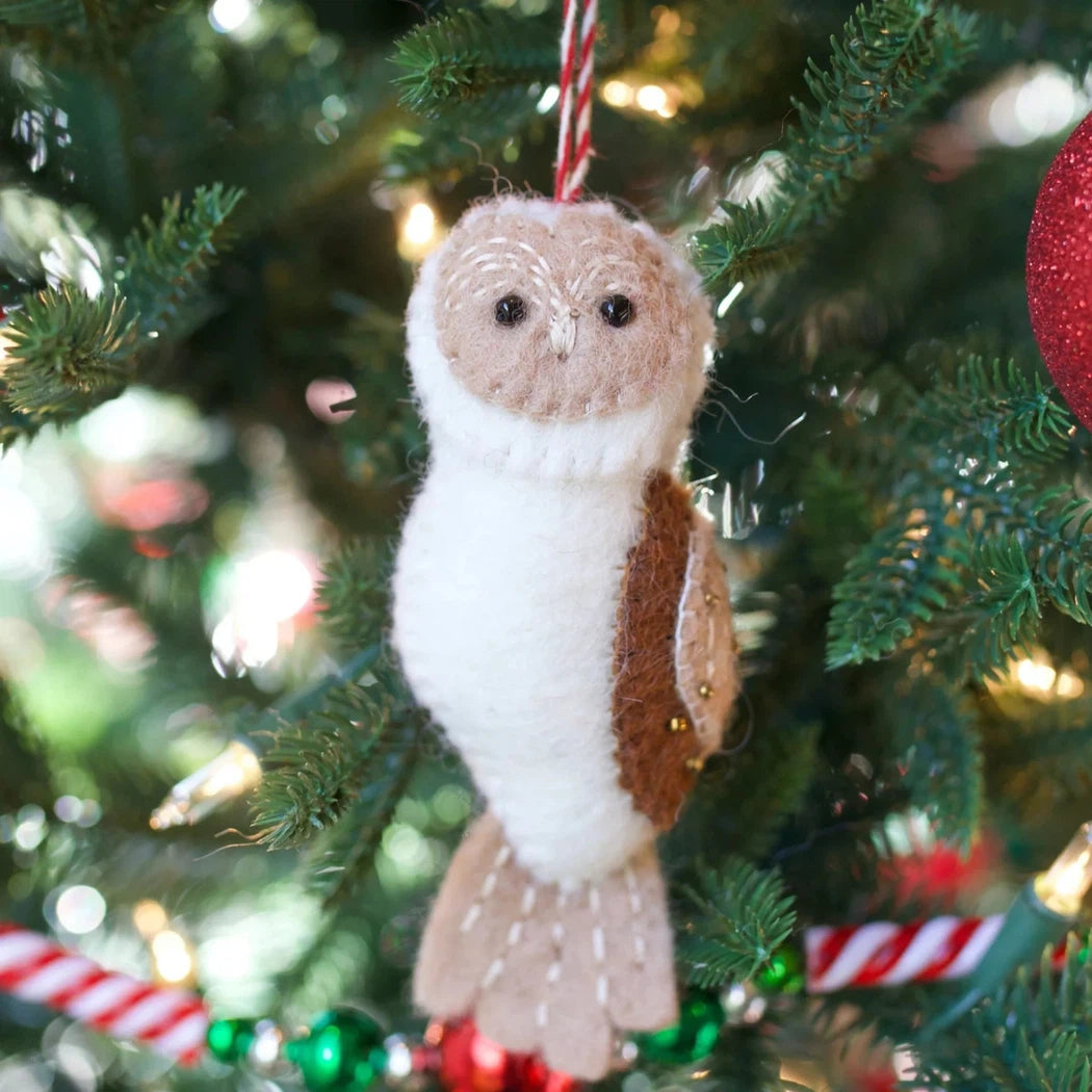 Ornaments 4 Orphans Owl Felt Wool Christmas Ornament-Accessories - Novelty-Ornaments 4 Orphans-Appalachian Outfitters