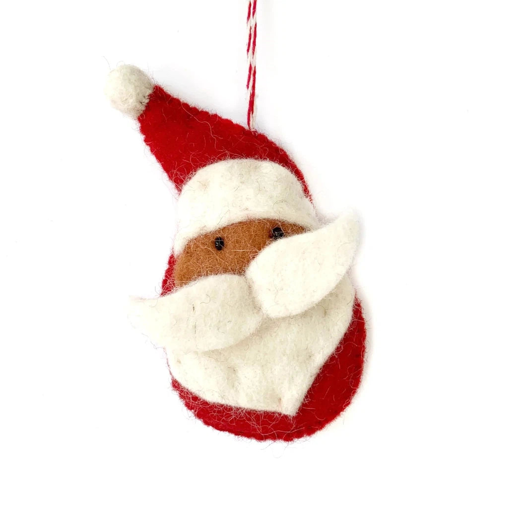 Ornaments 4 Orphans Santa Felt Wool Christmas Ornament-Accessories - Novelty-Ornaments 4 Orphans-Appalachian Outfitters