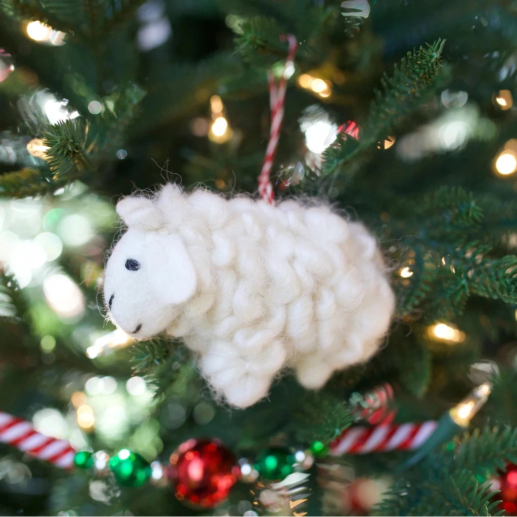 Ornaments 4 Orphans Sheep Felt Wool Christmas Ornament-Accessories - Novelty-Ornaments 4 Orphans-Appalachian Outfitters