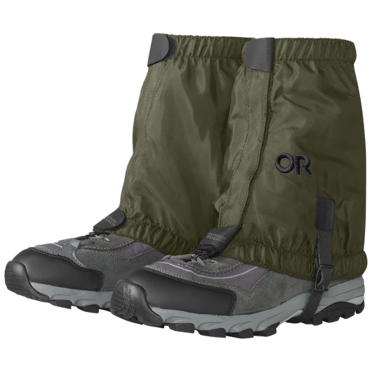 Outdoor Research Bugout Rocky Mountain Low Gaiters-Accessories - Gaiters-Outdoor Research-Fatigue-S/M-Appalachian Outfitters