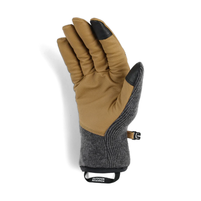 Outdoor Research Men's Flurry Leather Gloves-Accessories - Gloves - Men's-Outdoor Research-Charcoal-M-Appalachian Outfitters