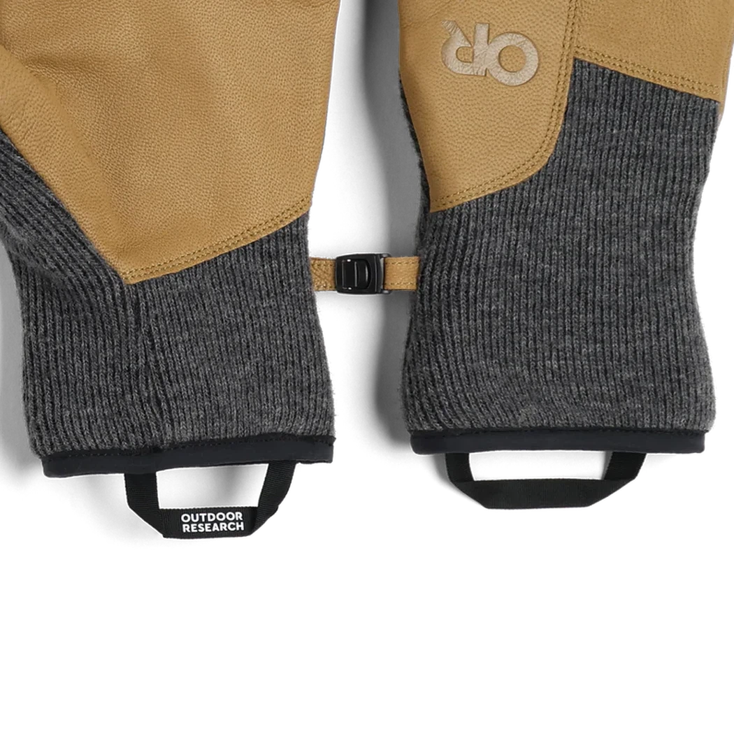 Outdoor Research Men's Flurry Leather Gloves-Accessories - Gloves - Men's-Outdoor Research-Charcoal-M-Appalachian Outfitters