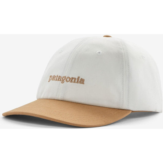 Patagonia Fitz Roy Icon Trad Cap-Accessories - Hats - Unisex-Patagonia-Text Logo: Birch White w/Grayling Brown-Appalachian Outfitters