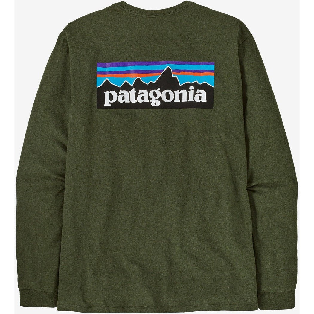 Patagonia Men's Long Sleeve Line Logo Ridge Responsibili-Tee-Men's - Clothing - Tops-Patagonia-Torrey Pine Green-M-Appalachian Outfitters