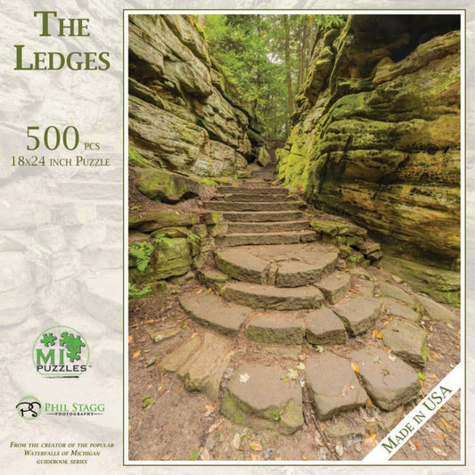 Phil Stagg Photography The Ledges - 500 Piece Puzzle-Accessories - Games-Phil Stagg Photography-Appalachian Outfitters