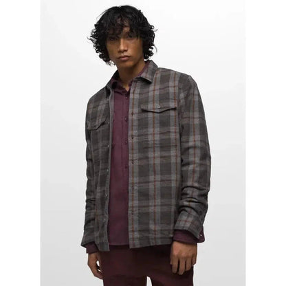 Prana Men's Copper Skies Lined Flannel-Men's - Clothing - Tops-Prana-Flint Heather-M-Appalachian Outfitters