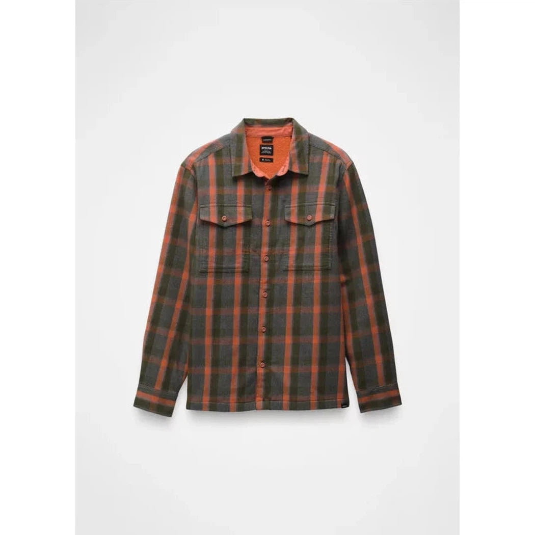 Prana Men's Copper Skies Lined Flannel-Men's - Clothing - Tops-Prana-Terracotta-M-Appalachian Outfitters