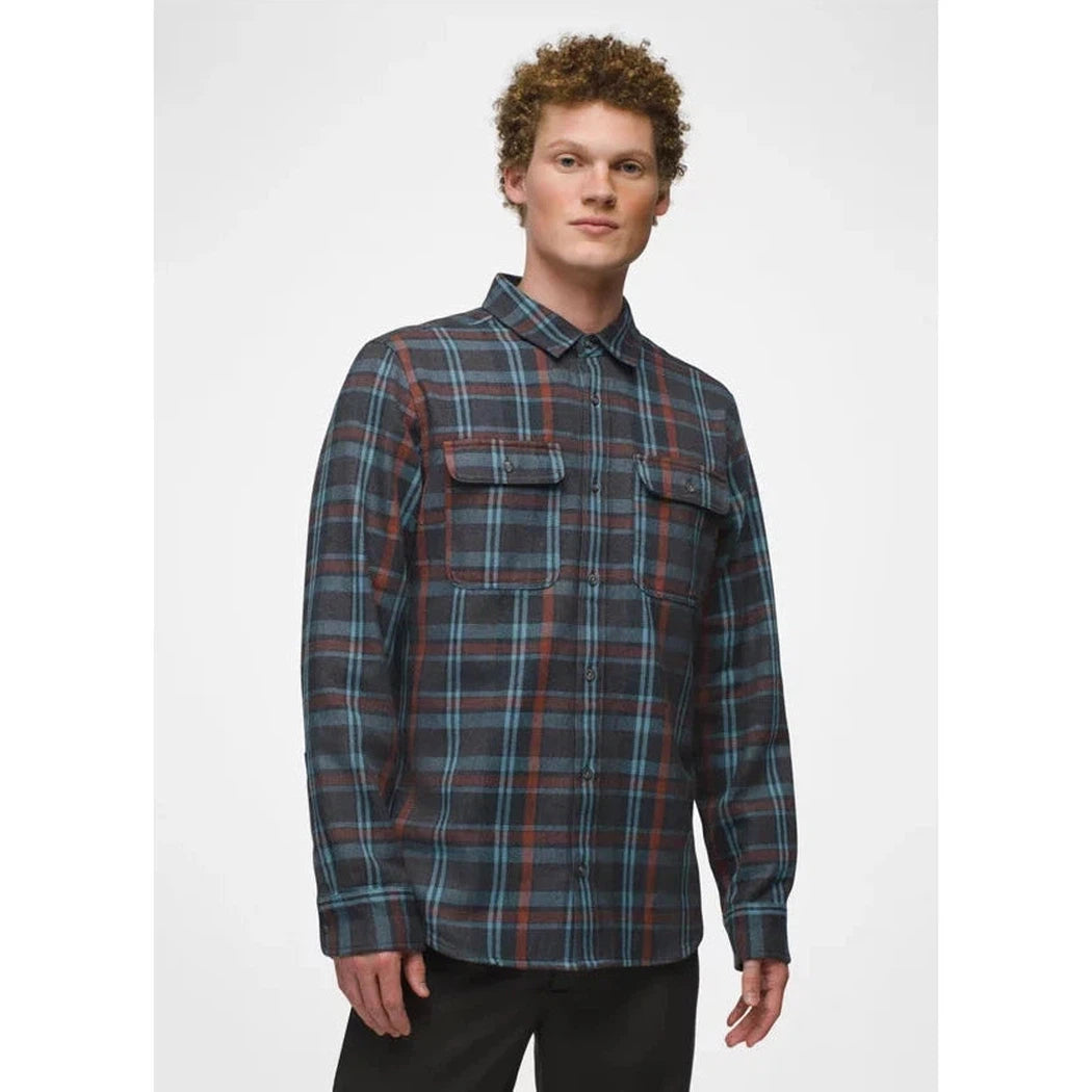 Prana Men's Westbrook Flannel Shirt-Men's - Clothing - Tops-Prana-Coal-M-Appalachian Outfitters