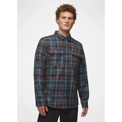 Prana Men's Westbrook Flannel Shirt-Men's - Clothing - Tops-Prana-Coal-M-Appalachian Outfitters