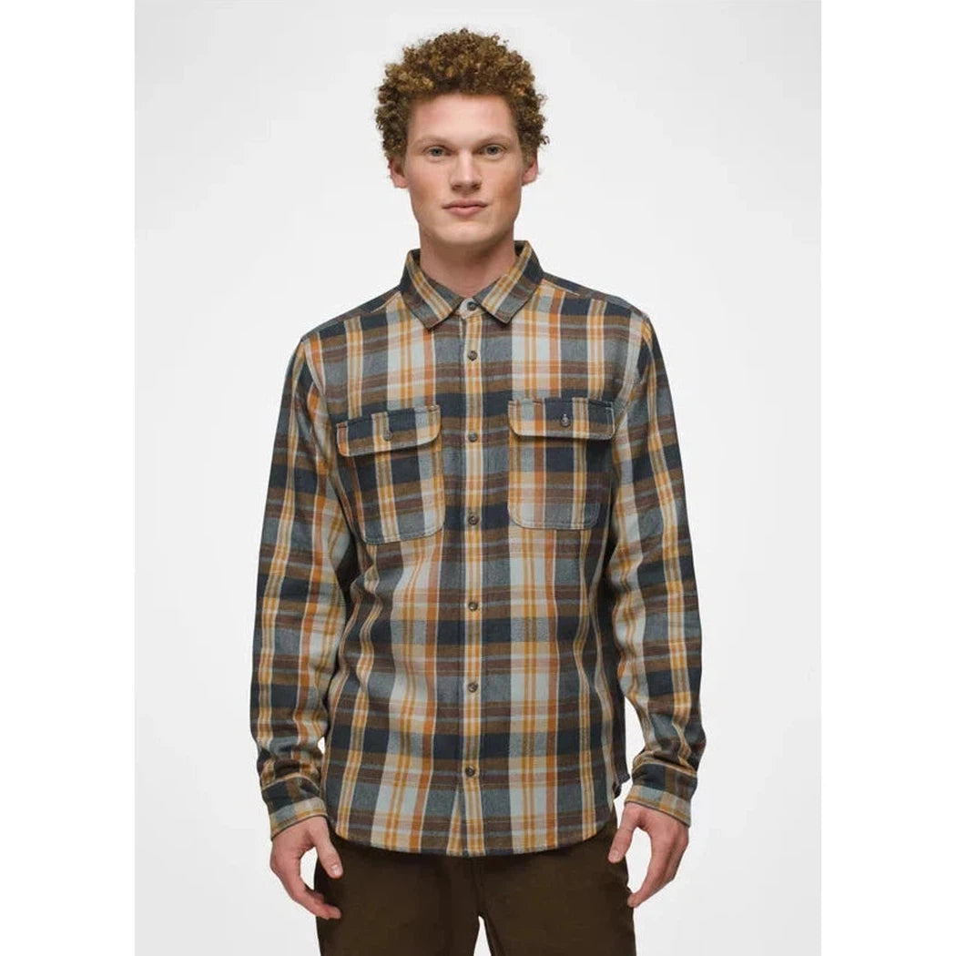 Prana Men's Westbrook Flannel Shirt-Men's - Clothing - Tops-Prana-Lunar-M-Appalachian Outfitters