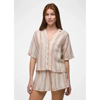 Prana Women's Iguala Top-Women's - Clothing - Tops-Prana-Clay Stripe-S-Appalachian Outfitters