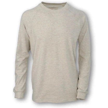 Purnell Men's Heathered Crew Neck Pullover-Men's - Clothing - Tops-Purnell-Oatmeal-M-Appalachian Outfitters