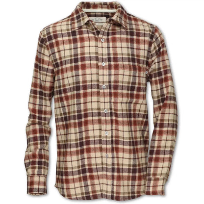 Purnell Men's Wool Blend Plaid Flannel-Men's - Clothing - Tops-Purnell-Brown-M-Appalachian Outfitters