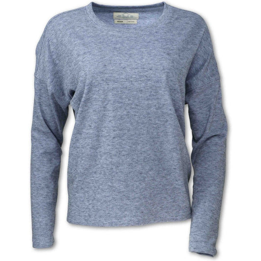 Purnell Women's Cropped Crew Sweatshirt-Women's - Clothing - Tops-Purnell-Blue-S-Appalachian Outfitters