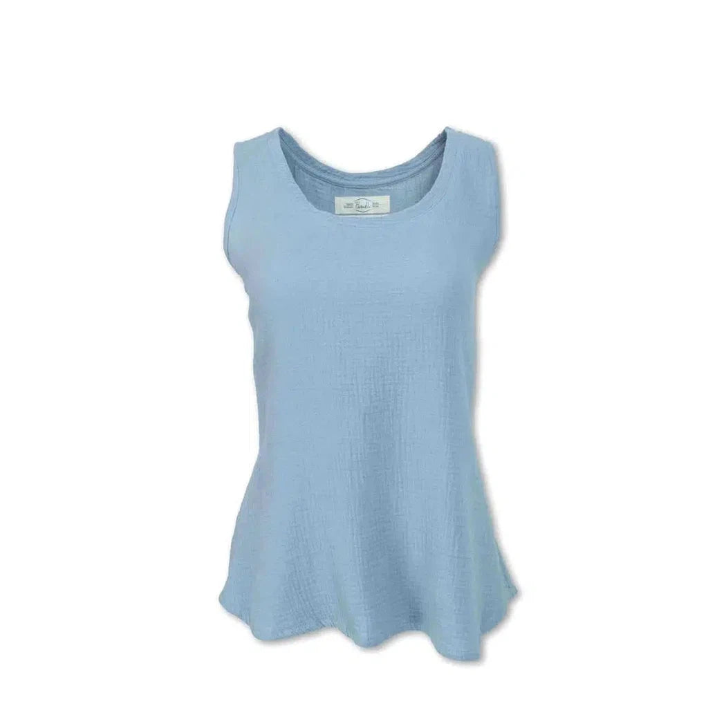 Purnell Women's Gauze Tank-Women's - Clothing - Tops-Purnell-Periwinkle-S-Appalachian Outfitters