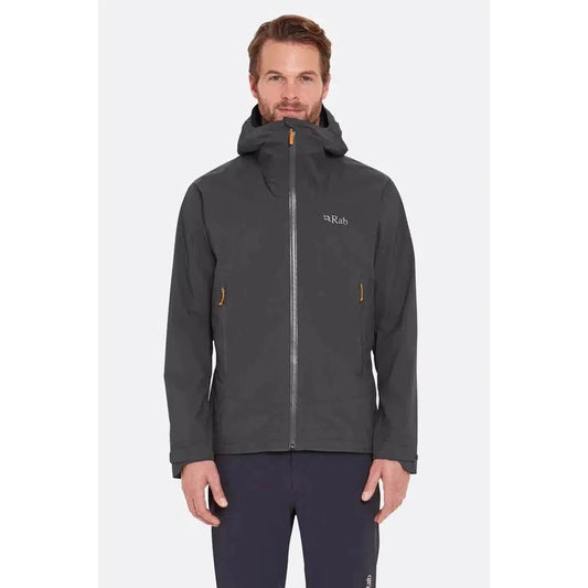 Rab Men's Downpour Light Waterproof Jacket-Men's - Clothing - Jackets & Vests-Rab-Anthracite-M-Appalachian Outfitters