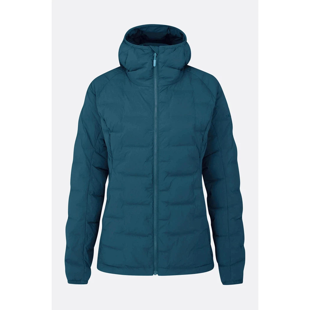 Rab Women's Cubit Stretch Down Hoody-Women's - Clothing - Jackets & Vests-Rab-Orion Blue-10-Appalachian Outfitters