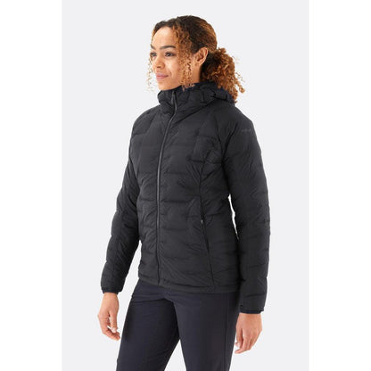 Women's Cubit Stretch Down Hoody-Women's - Clothing - Jackets & Vests-Rab-Ebony-10-Appalachian Outfitters