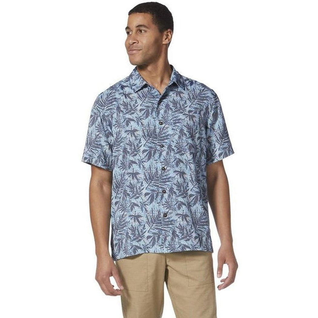 Men's Comino Leaf Short Sleeve-Men's - Clothing - Tops-Royal Robbins-Sky Blue Roble Pt-M-Appalachian Outfitters