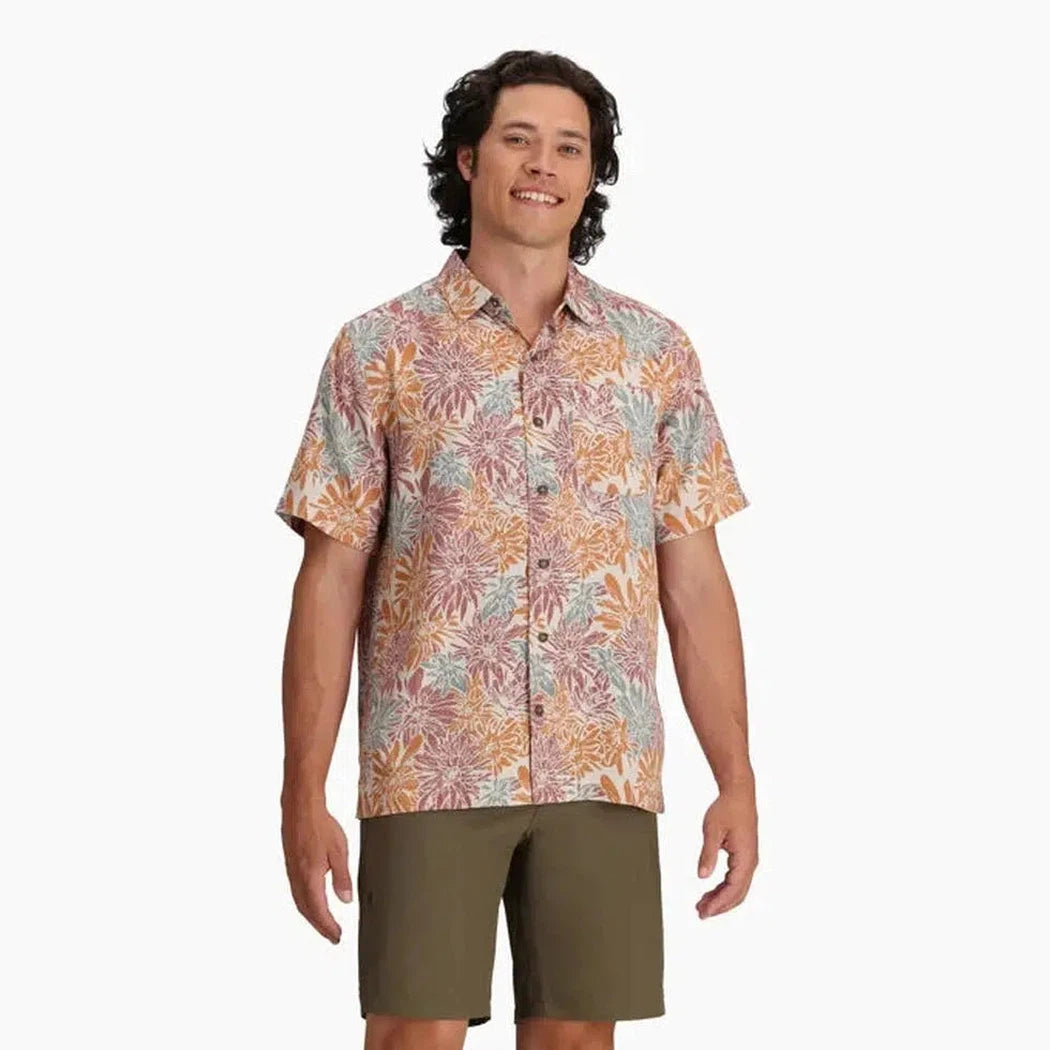 Royal Robbins Men's Comino Leaf Short Sleeve-Men's - Clothing - Tops-Royal Robbins-Baked Clay Bonsal Pt-M-Appalachian Outfitters