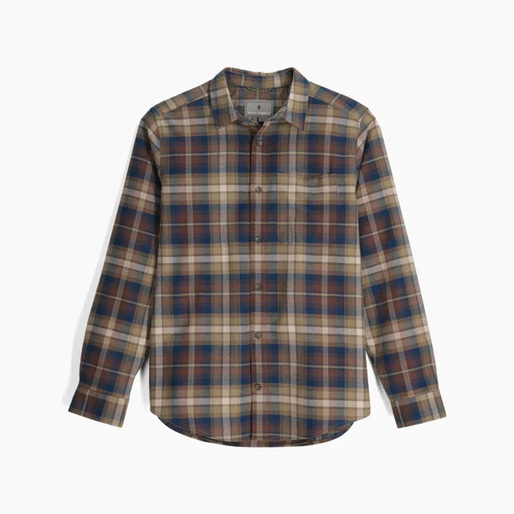 Royal Robbins Men's Lieback Organic Cotton Flannel Long Sleeve-Men's - Clothing - Tops-Royal Robbins-French Roast Tahoe Plaid-M-Appalachian Outfitters