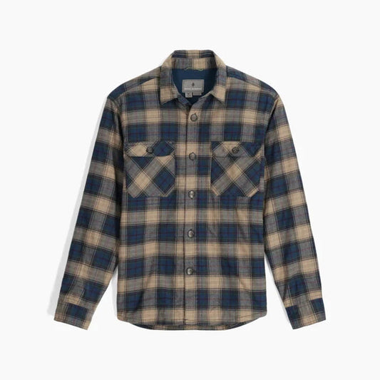 Royal Robbins Men's Snowcap Lined Flannel-Men's - Clothing - Tops-Royal Robbins-Covert Green Falls Plaid-M-Appalachian Outfitters