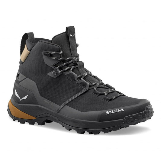 Salewa Men's Puez Mid Powertex Boot-Men's - Footwear - Boots-Salewa-Black/Black-8-Appalachian Outfitters