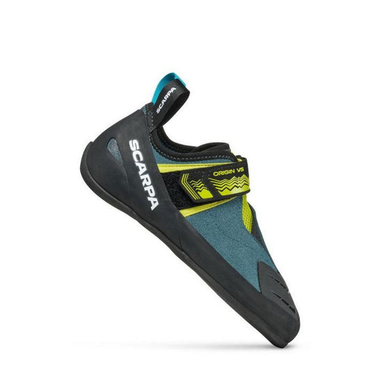 Scarpa Origin VS-Climbing - Climbing Shoes - Men's-Scarpa-Petrol/Lime-41-Appalachian Outfitters