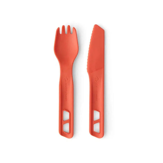 Sea To Summit Passage Cutlery Set - 2 Piece-Camping - Cooking - Utensils-Sea To Summit-Spicy Orange-Appalachian Outfitters