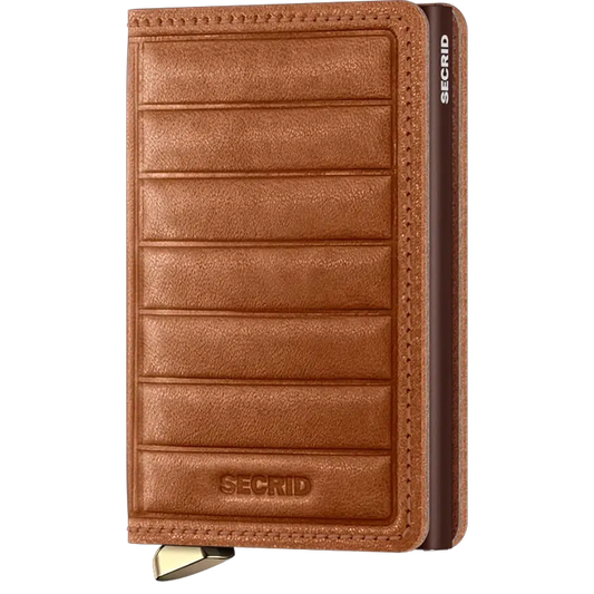 SECRID Slim Wallet - Emboss Lines-Accessories - Wallets-SECRID-Cognac-Appalachian Outfitters