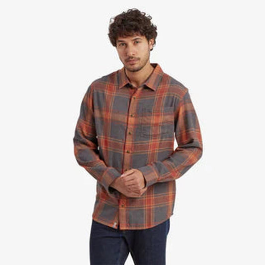 Sherpa Adventure Gear Batsa Eco Long Sleeve Shirt-Men's - Clothing - Tops-Sherpa Adventure Gear-Clay Red Plaid-L-Appalachian Outfitters